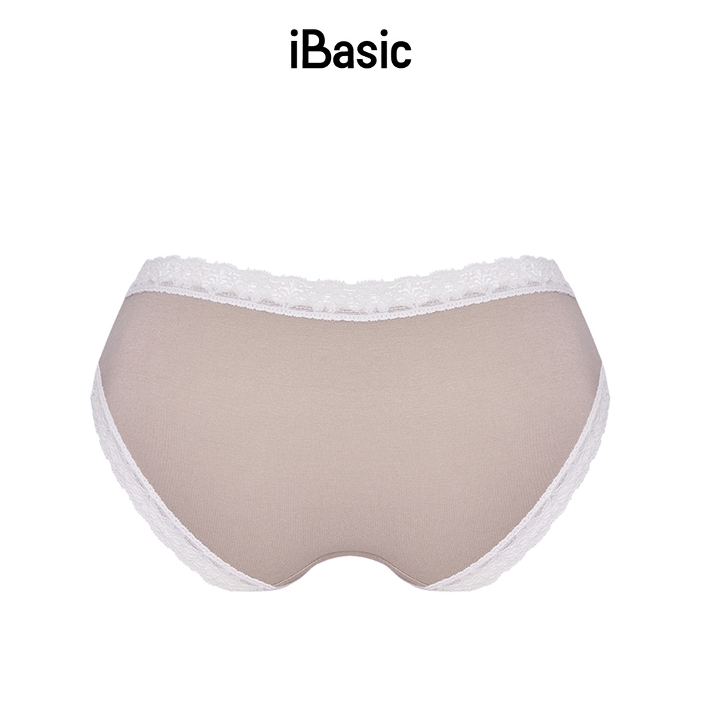 Quần lót nữ cotton bikini phối ren iBasic PANY053
