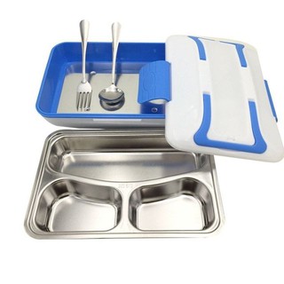 Hộp cơm hâm nóng Lunchbox ruột inox 3 khay