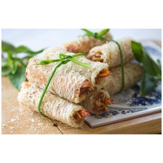 Bánh tráng rế cuốn chả giò