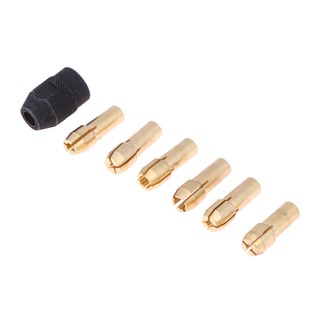 Bộ 7 Đầu Kẹp Mũi Khoan 1.0/1.6/2.0/2.4/3.0/3.2+dremel Ca8X0.75
