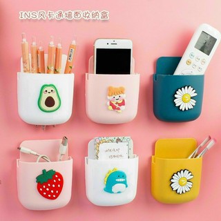 ⭐️ kệ cài điều khiển, ống cắm để đồ dán tường đa năng (mẫu ib)