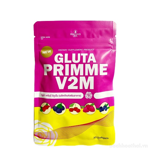 vıên uốnǥ Gluta Primme V2M trắŉg da bổ sunǥ collągen Thái Lan