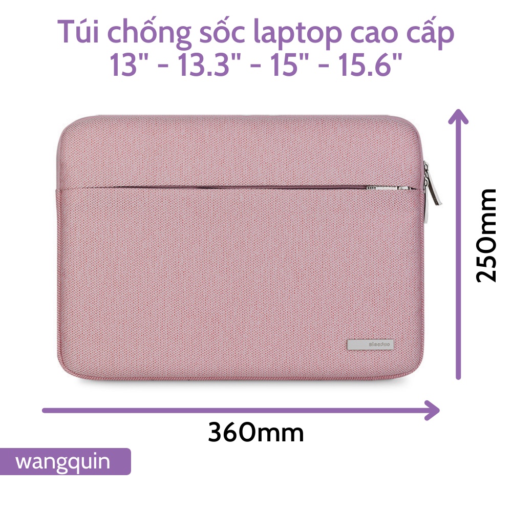 Túi chống sốc Laptop / Macbook cao cấp 12 13 13.3 inch Bao Da Đựng Máy Tính Nam Nữ Đủ màu Bao Vải Bảo vệ Asus Acer