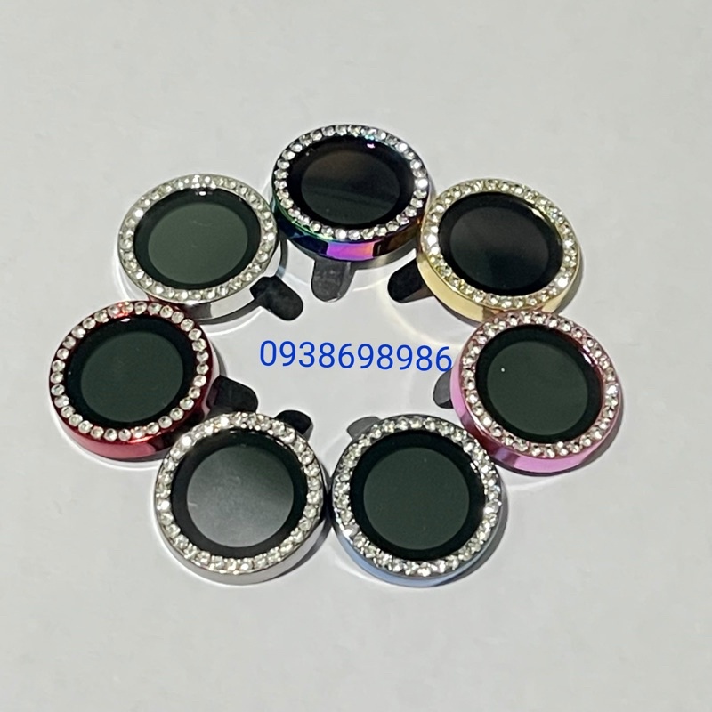 ộ 3 mắt dán camera cho iPhone 13 Mini, 13, 13 Pro, 13 Pro Max kim cương đính đá sang chảnh