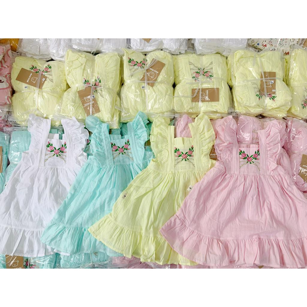(Hàng thiết kế)(8-18kg) Váy cánh tiên hoạ tiết ngộ ngĩnh, đáng yêu cho bé gái
