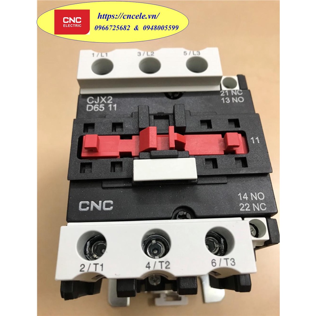 Khởi Động Từ CNC 3 Pha - 65A, CONTACTOR CNC 3P - 65A, Mã CJX2D-6510.