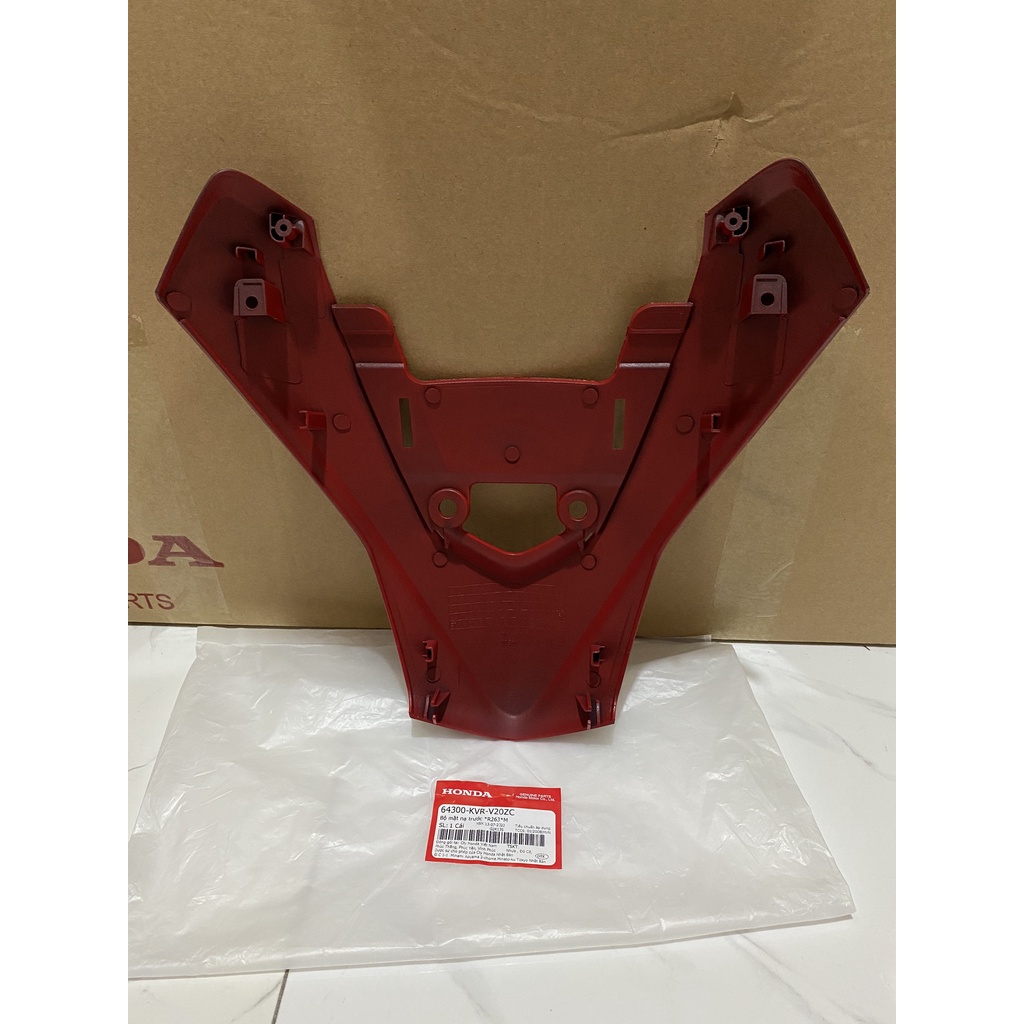 Bộ mặt nạ trước HONDA WAVE RS100 2 tầng năm 2007 màu Đỏ. 64300KVRV20ZC
