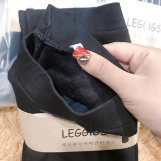 Quần legging nỉ lông mèo