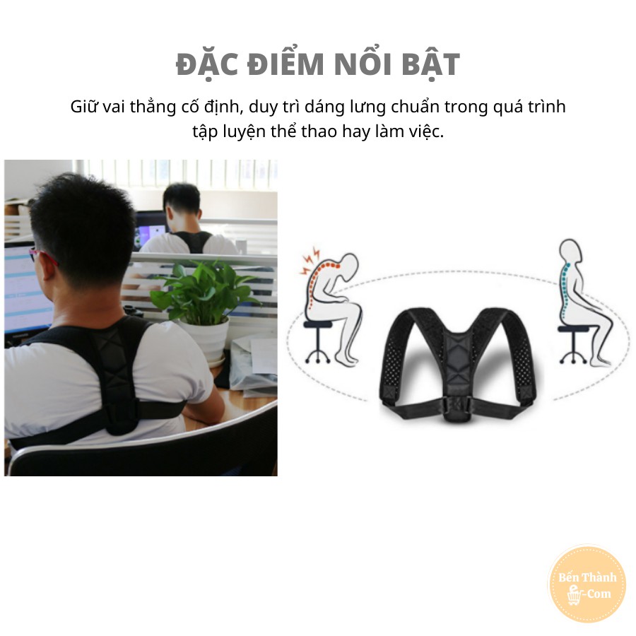 ✈️[Freeship] Đai chống gù lưng Posture Corrector [Tặng kèm 2 tấm trợ lực] [Hỗ trợ lưng vai]