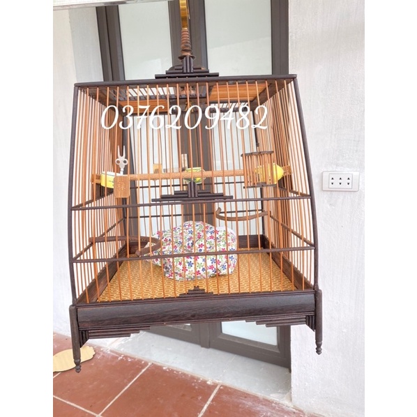 KHUNG LỒNG CHIM CHÀO MÀO ĐẸP CHẮC CHẮN CỘT TRÒN CHÂN MÁNG SÚNG SIÊU DẺ ĐẸP , DỄ RÁP