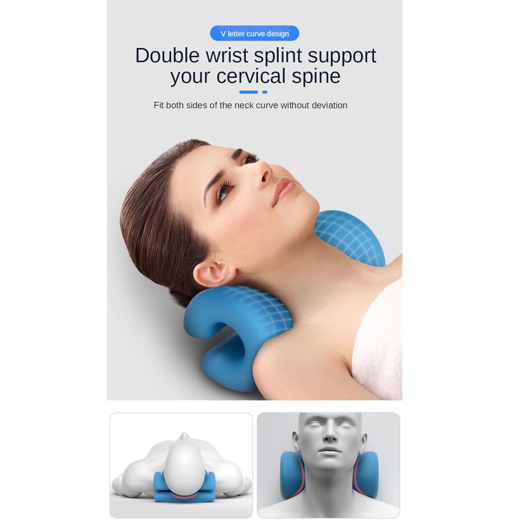 Thiết bị kéo cổ tử cung Máy kéo giãn cổ và vai với điểm massage để thư giãn cơ và giảm đau cổ