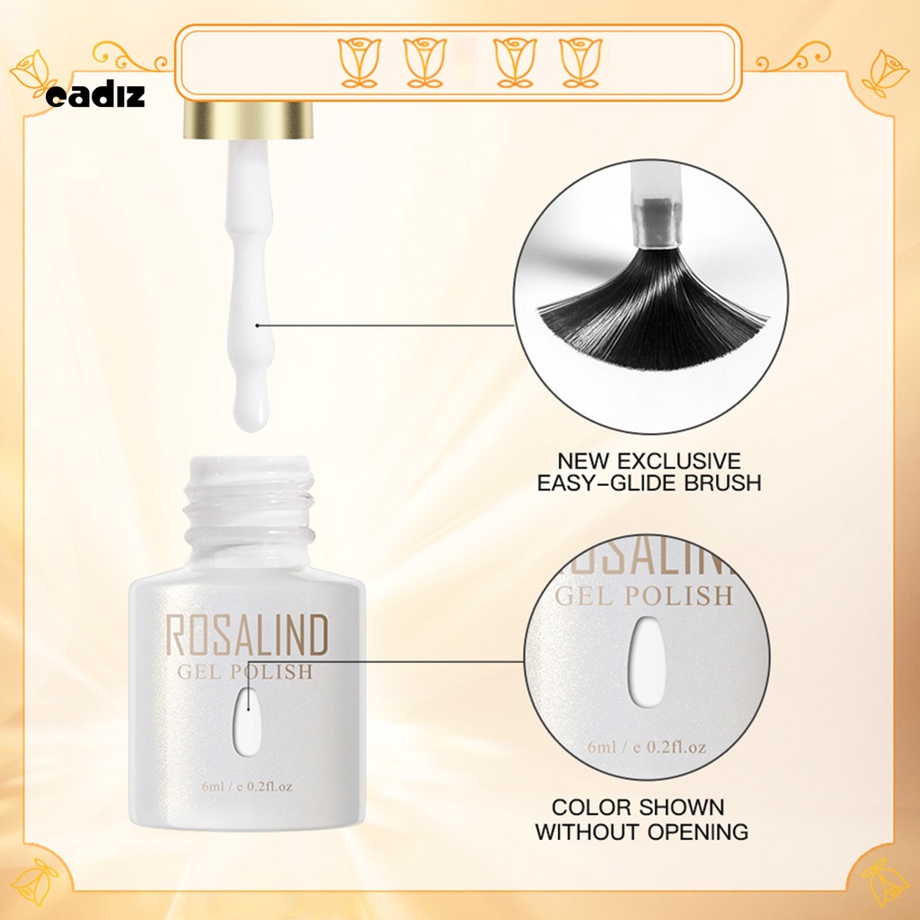 [Hàng mới về] Sơn móng tay gel uv màu sắc thân thiện với da lâu trôi ROSALIND