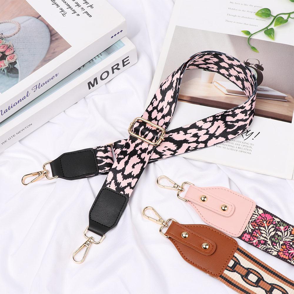 Dây Đeo Túi Xách Nylon Màu Cầu Vồng Họa Tiết Thổ Cẩm Thay Thế Thời Trang