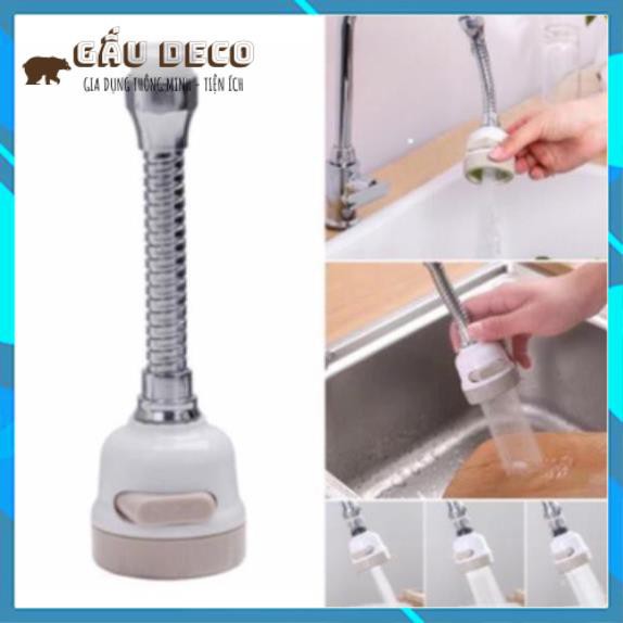 Vòi nước tăng áp rửa bát inox [FREESHIP] -  Dễ dàng chỉnh vị trí xịt, xoay 360 độ - Áp suất nước rất mạnh 3 chế độ xả