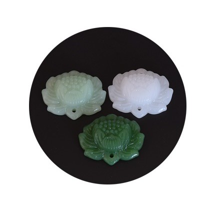 Ngọc bội hoa sen 24*30mm