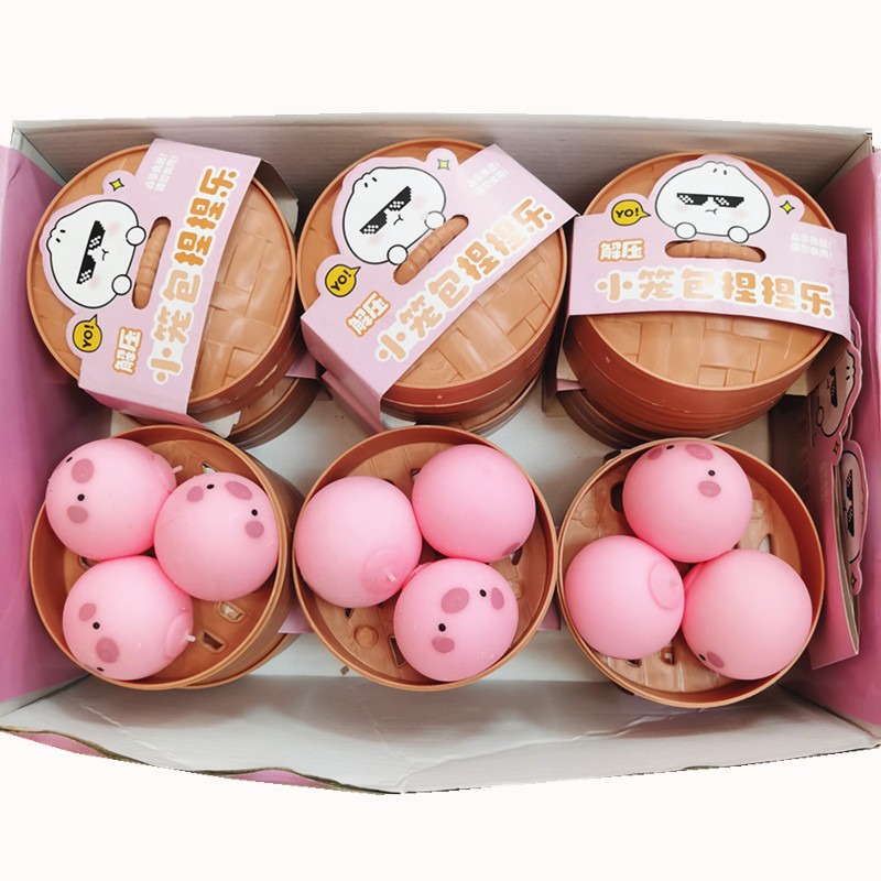 3 Bé Squishy Mochi Bánh Bao Heo Hồng Lợn Hồng đáng yêu GIÚP GIẢM STRESS CỰC ĐÃ/ BÁNH BAO BÓP BÓP
