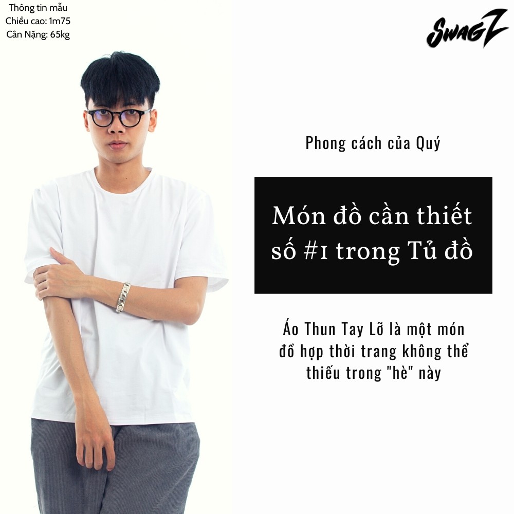 Áo thun tay lỡ SwagZ dáng Unisex form rộng phong cách Ulzzang SW0000 | BigBuy360 - bigbuy360.vn