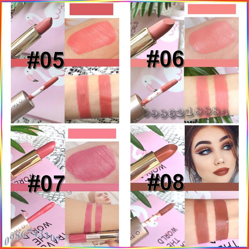 Thỏi son kem hỗn hợp O.TWO.O 2 in 1 Matte Lipstick & Liquid Lipstick ALL1 | BigBuy360 - bigbuy360.vn