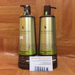 BỘ DẦU GỘI VÀ XẢ DƯỠNG ẨM  SIÊU MƯỢT MACADAMIA 1000ML x 2