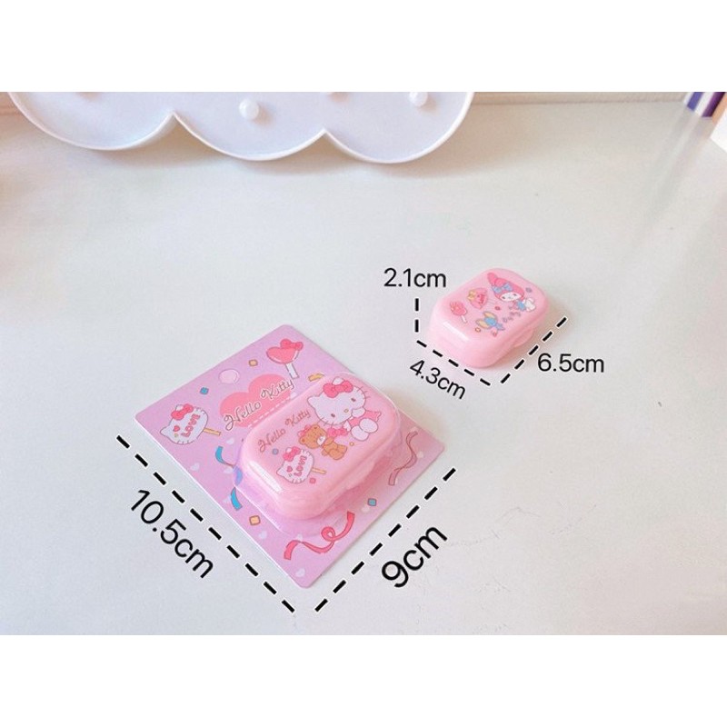 Hộp đựng kính áp tròng Hello Kitty