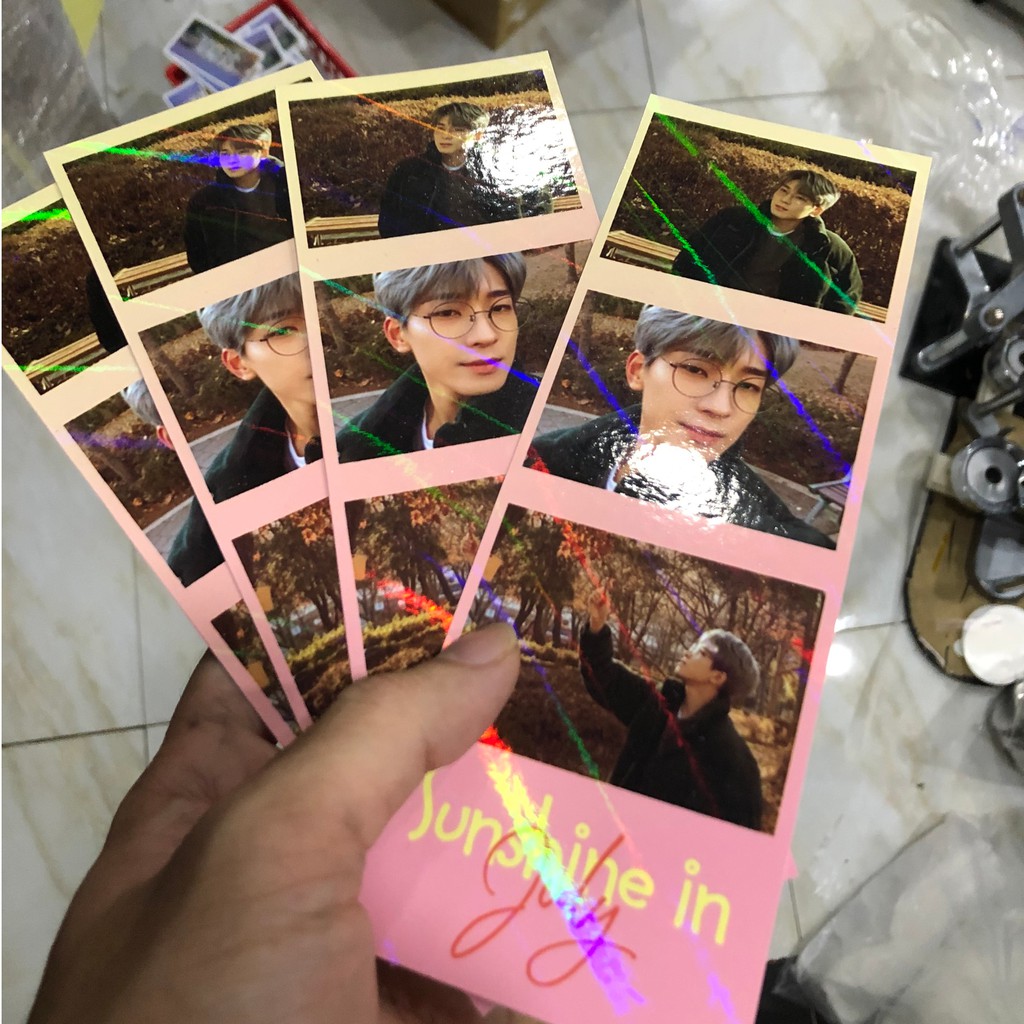 Photostrip hiệu ứng hologram sọc chéo in theo yêu cầu