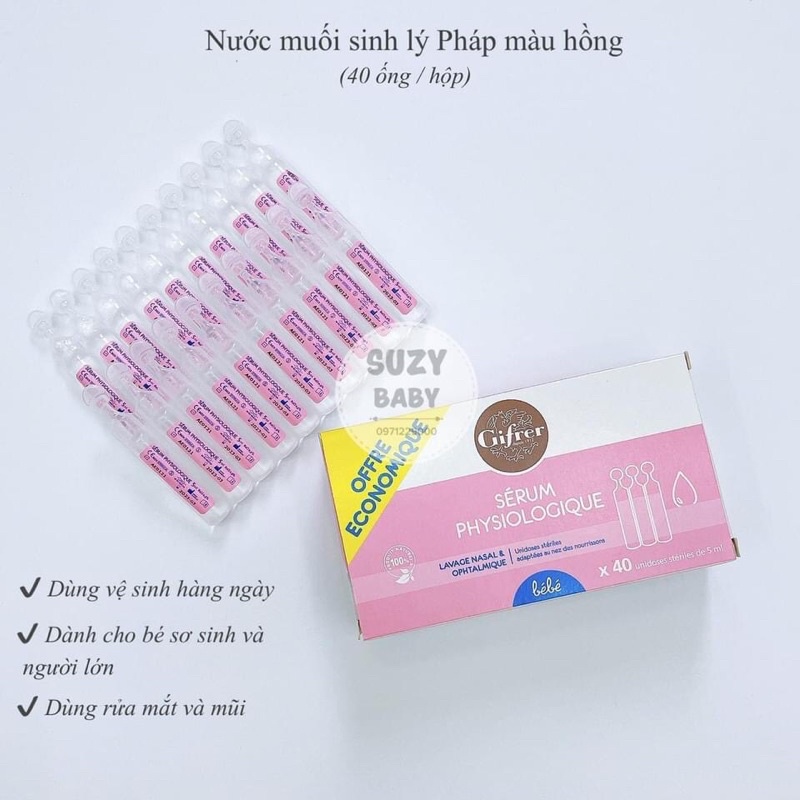 NƯỚC MUỐI SINH LÝ PHÁP, Suzy baby