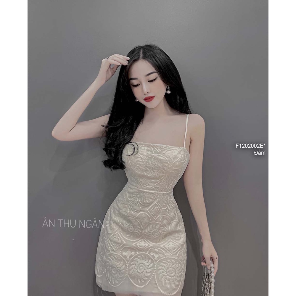Đầm body ren thiết kế 2 dây!