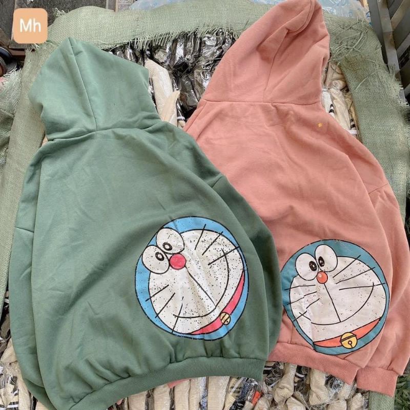 [MẪU HOODIE TREND 2021] Áo Hoodie chất NỈ , ÁO phom Rộng 100% Cotton Nam Nữ Unisex -In Hình DOREMON Siêu Hot