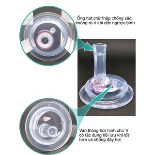 Ống tập hút bình sữa cổ hẹp Pigeon, Wesser, Dr Brown P10