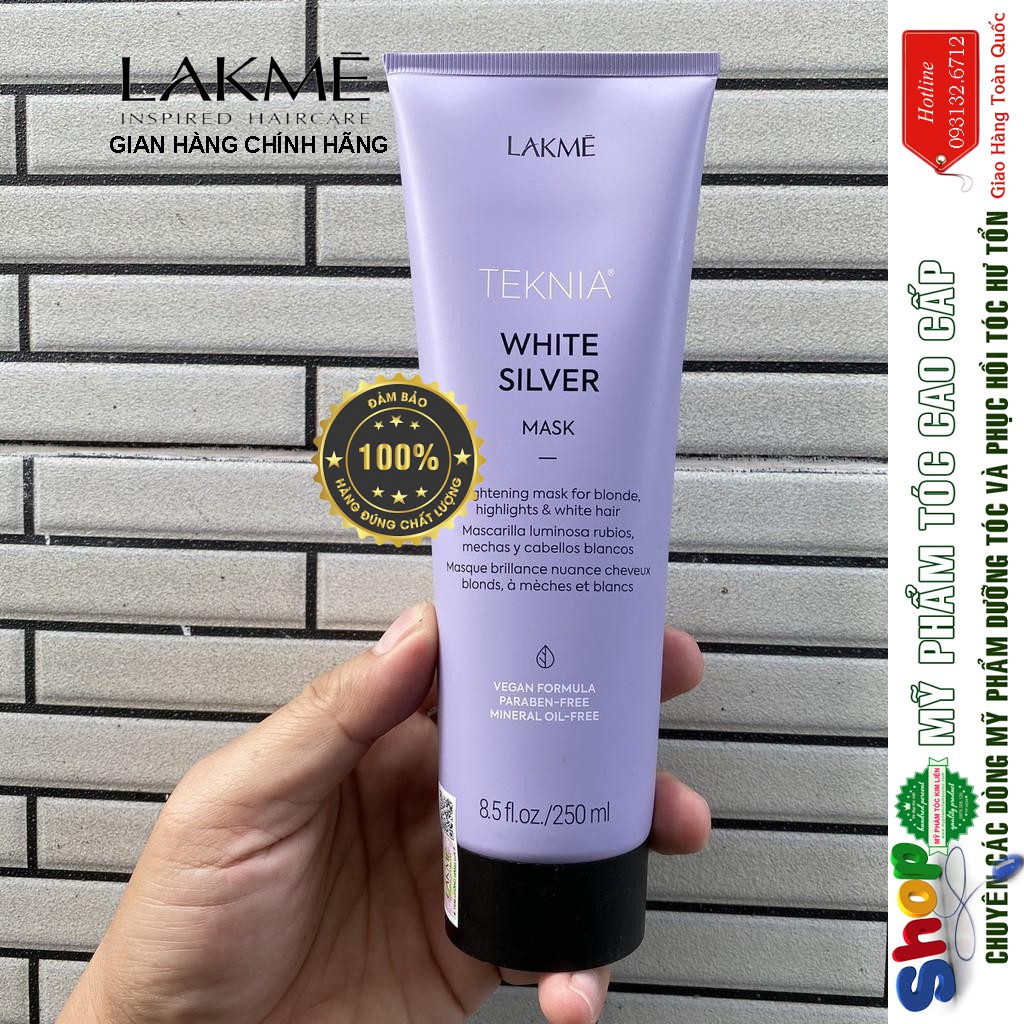 ✅ Hàng_Chính_Hãng_100%✅Kem hấp giữ bóng cho tóc rất sáng hoặc bạc Lakme Teknia Ultra Clair 250ml( mẫu mới)