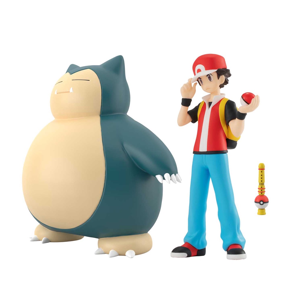 Mô hình Pokemon Bandai Scale World 1/20 Red and Snorlax