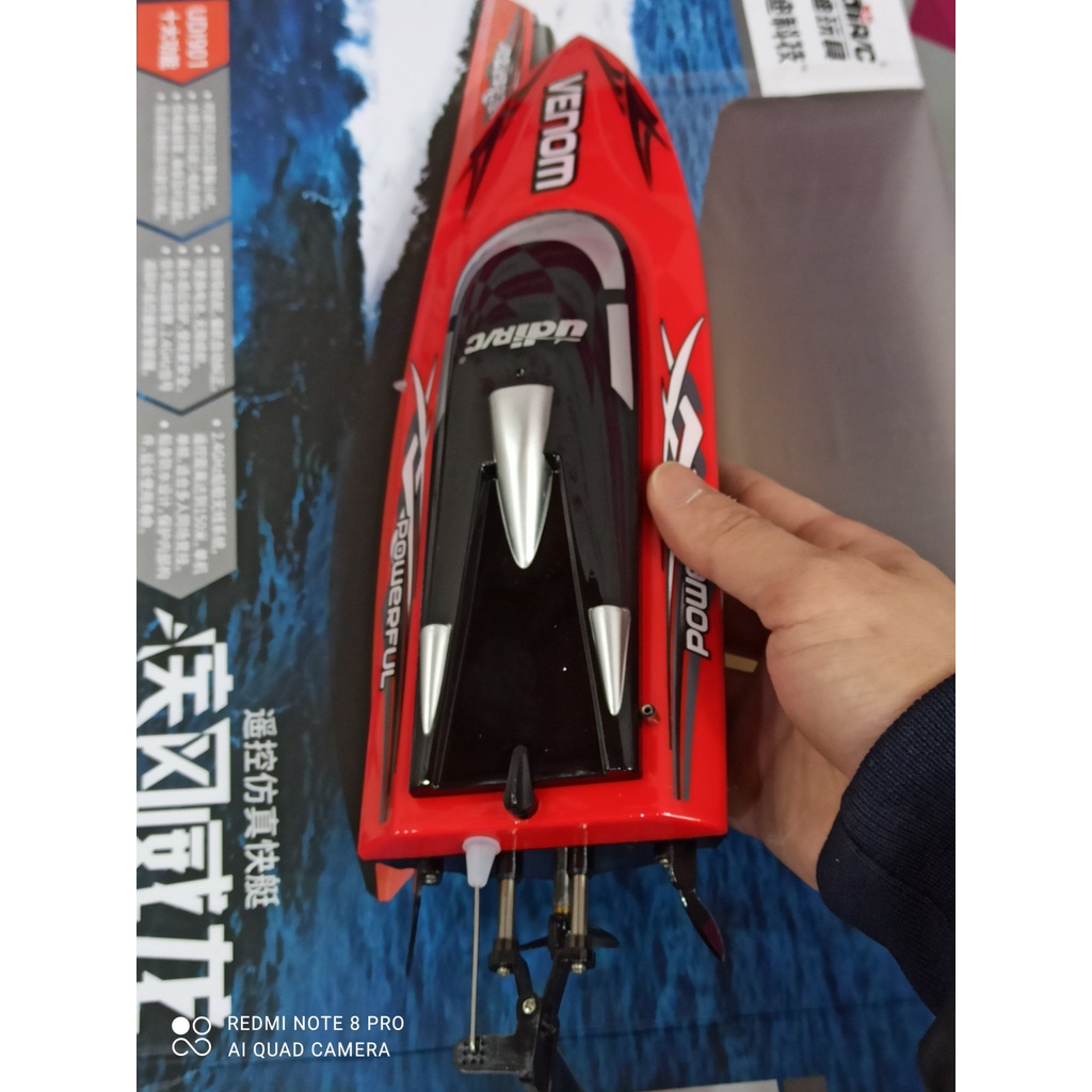 Cano Điều Khiển Từ Xa UDI901 Venom Tốc Độ Cao 30KM/h , mô hình thuyền, tàu UDI 901 RC có điều tốc , lái servo, chống lật