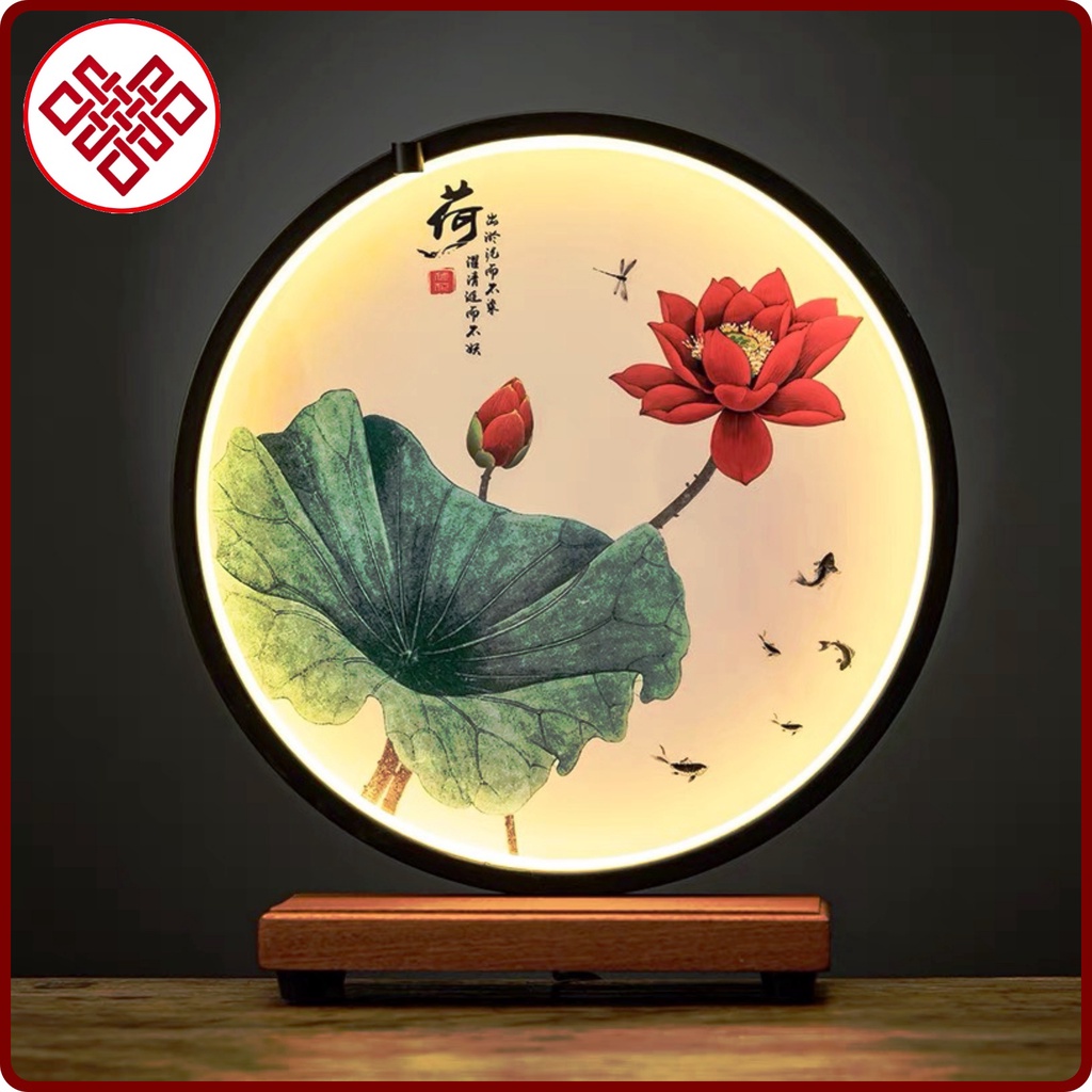 Kệ Đèn Hào Quang Led Trang Trí Tượng Phật, Tiêu Cảnh