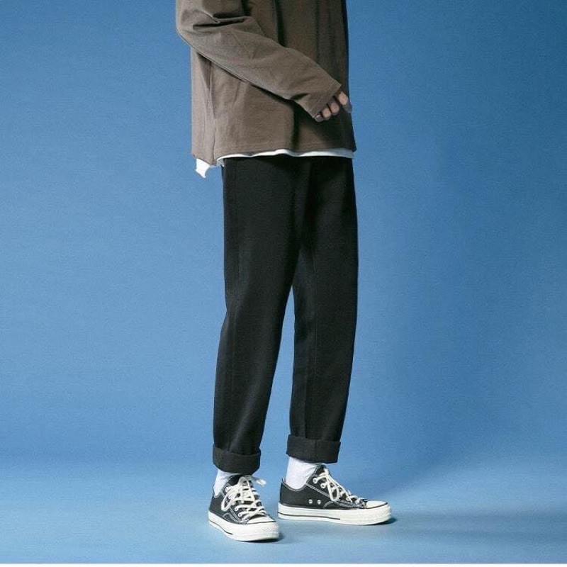 Quần jeans nam cao cấp ống rộng, dáng jean nam baggy phong cách trẻ trung, năng động | BigBuy360 - bigbuy360.vn