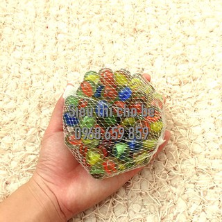 10 viên Bi ve ( bé trên 3 tuổi) - Bi 16mm combo