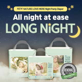 Tã/bỉm quần đêm Long Night Panty Nature Love Mere [L30/XL24/XXL20]