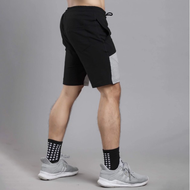 Quần short cao cấp Gymmax vải nỉ da cá phối màu - Gymmax C0701