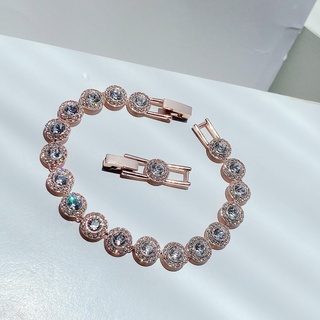 Vòng tay mix đá swarovski màu rose- sale off