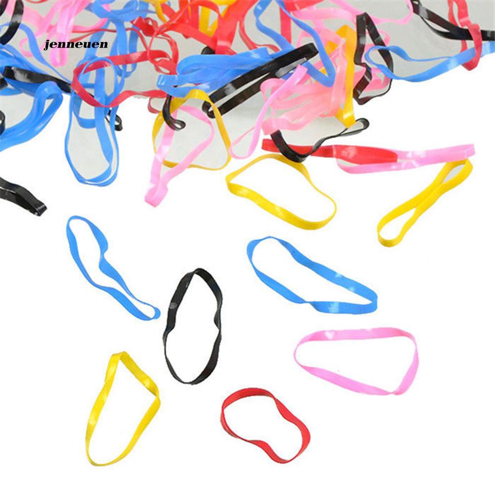 Set 300 dây thun cột tóc nhiều màu sắc tiện dụng