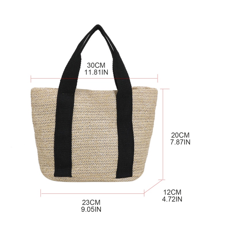 Túi Xách Đan Mây Màu Sắc Đơn Giản Thời Trang Cho Nữ