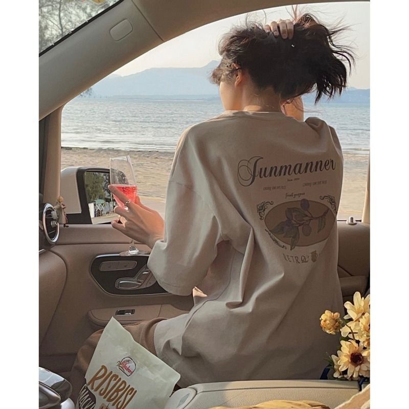 Áo Thun Ngắn Tay Dáng Rộng Phong Cách Nhật Bản Thời Trang Mùa Hè Dành Cho Nữ 2022