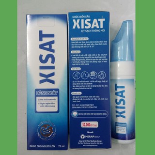 Chai 75ml Nước biển sâu Xisat - Sát khuẩn, kháng viêm nên phòng ngừa sổ mũi, ngạt mũi và viêm xoang.