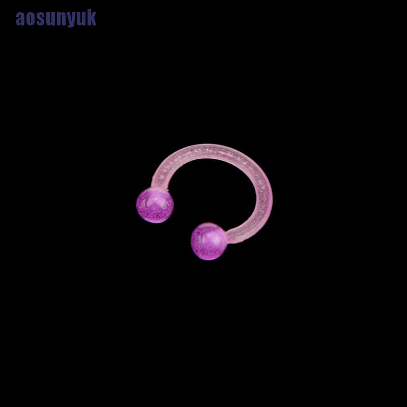 (Hàng Mới Về) Set Khuyên Mũi / Môi / Tai Bằng Nhựa Acrylic Phát Quang Độc Đáo | BigBuy360 - bigbuy360.vn