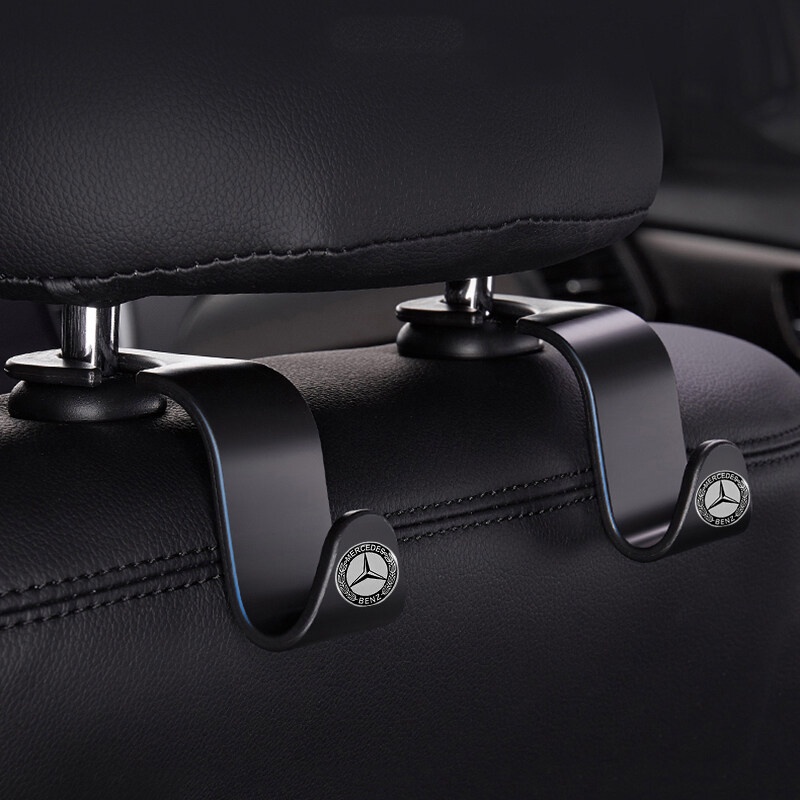 Set 4 Móc Treo Đồ Gắn Lưng Ghế Ngồi Xe Hơi Mercedes Benz W204 W205 W210 W178 CLA CLK GLK A B C E G Class