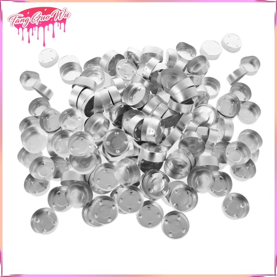 400pcs Aluminum Tea Light Case Container Và Nến