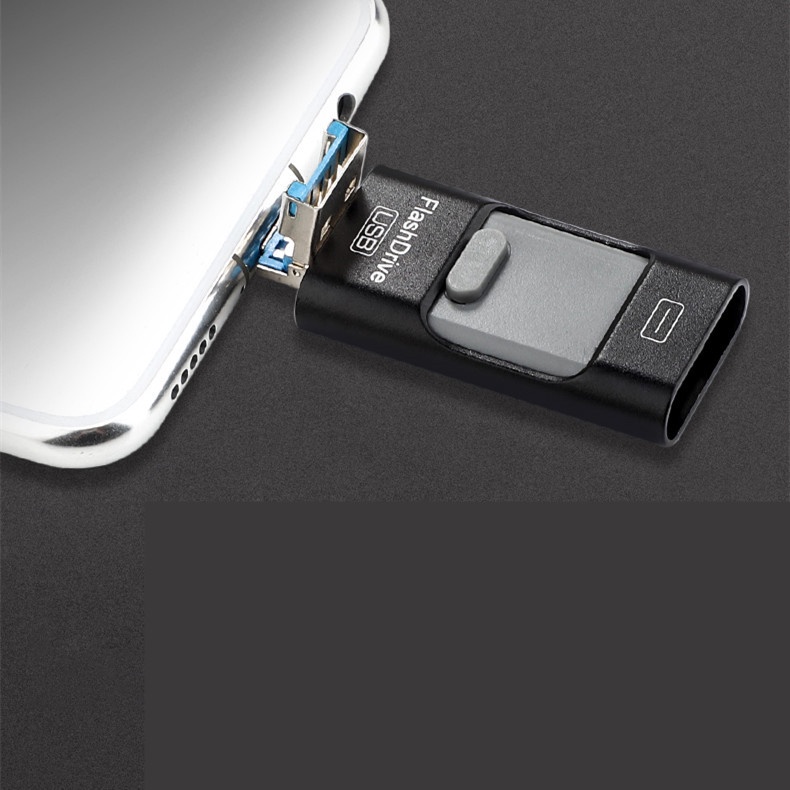 Usb 3.0 OTG 512GB 3 Trong 1 Cho ĐiệN ThoạI PC
