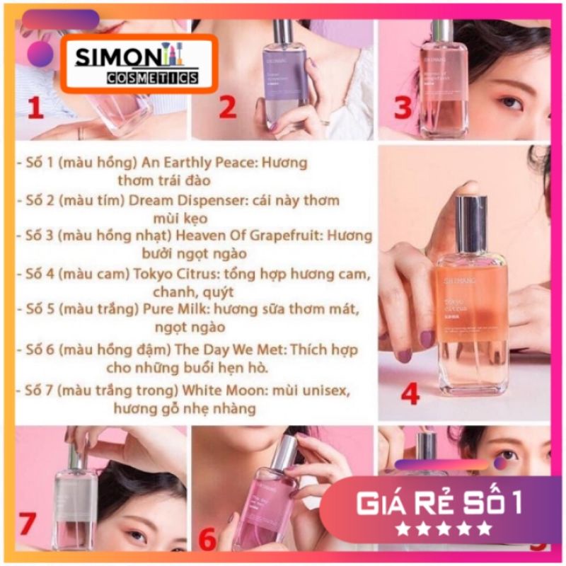 [Nội Địa ]Xịt Thơm Toàn Thân ShiMang Body Mist 50ML Hàng Chính Hãng(Chat chọn mùi) | Thế Giới Skin Care