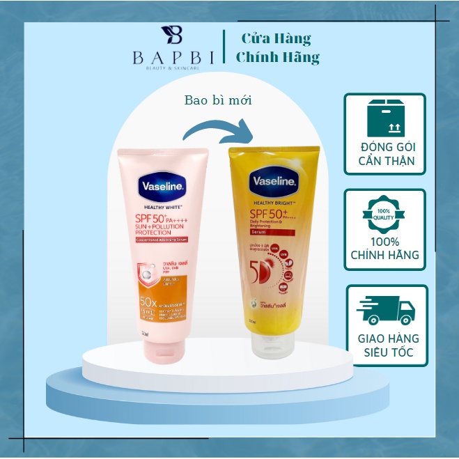 Sữa Dưỡng Thể Vaseline Perfect Serum 50X Tuýp 320ml Thái Lan