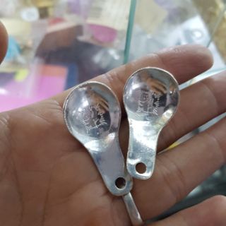 Thìa bạc đánh cảm 2,2cmx4cm