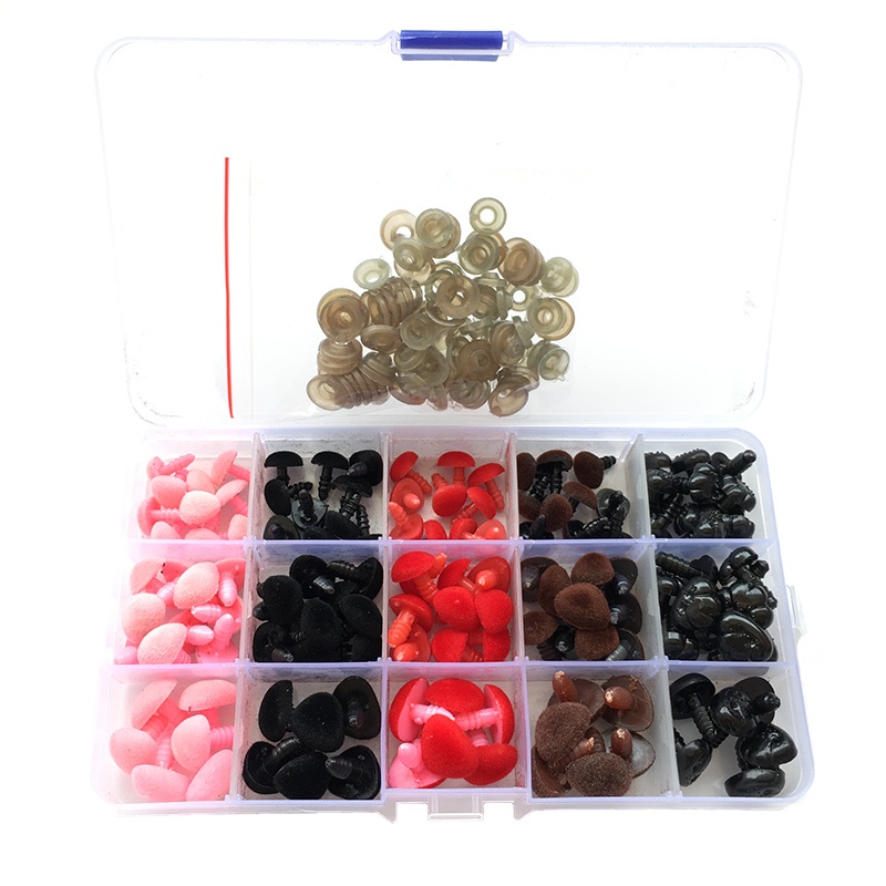 130 Cái 11/14/15/16mm 4 Màu Bằng Nhựa Hình Động Vật An Toàn Cho Búp Bê Gấu Bông Chó Búp Bê Chó Bông DIY